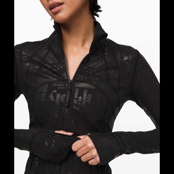 🍒LULULEMON *SPARK FOIL MANIFESTO sz 10 DEFINE Jacket LTD EDITION BLACK LUXTREME - Picture 8 of 10